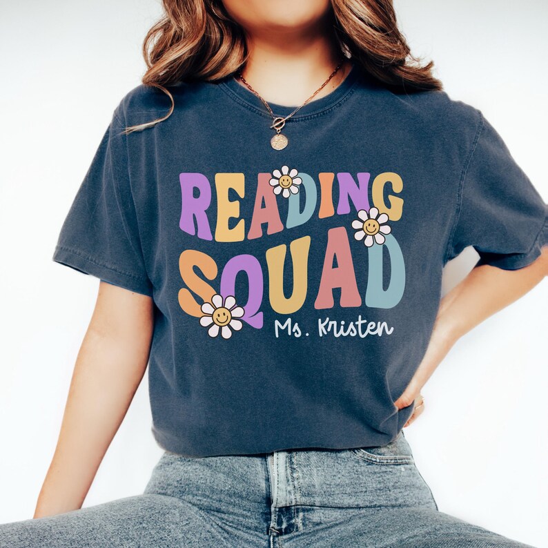School reading specialist shirt, Reading teacher tee, Reading team shirts, Reading intervention group shirts, Raeding squad tee, Cute retro school reading aide shirt