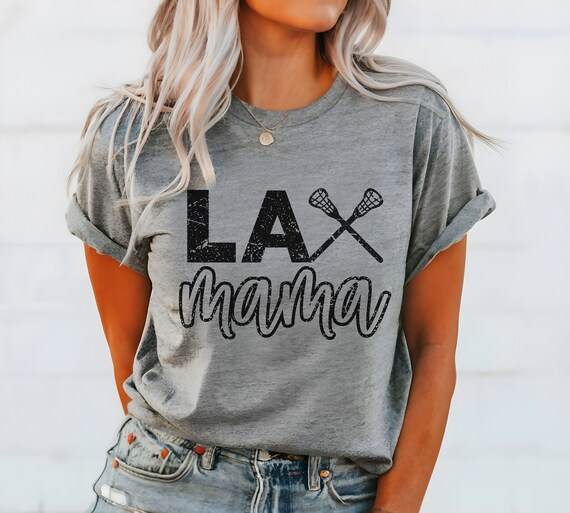 Womens Lacrosse Mom T-Shirt - Proud Lax Mother Tee Womens Lacrosse Mom T-Shirt - Proud Lax Mother Tee