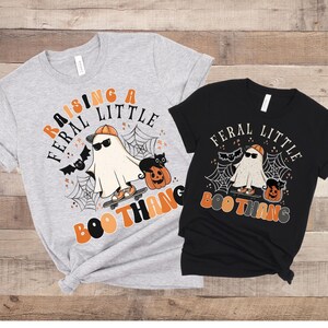 Toddler Boy Halloween shirt, Mom and son matching Halloween shirts, Retro Halloween Mommy and me tshirts, Mother son Halloween shirts, Pumpkin patch shirt, Toddler Halloween shirt, Groovy Ghost Halloween tee, Mommy and me Halloween shirt, Boo thang
