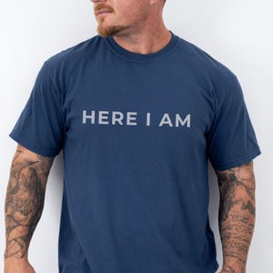 Here I am Bible Verse Charlie Kirk Shirt, Charlie Kirk Memorial tshirt, Here I am shirt, Simple black and white tee, Christian Conservative tshirt, I am Charlie Kirk shirt, Republican shirt, In Memory of Charlie Kirk, Christian faith shirt, Charlie quote shirt, Bible verse tee, Live Like Charlie, Mens Christian tee, Personal Ministry shirt, Stand with Charlies, Conservative Statement tshirt, Charlie Kirk tee, Freedom Fighter, Courage of faith tee, True American Patriot Christian shirt for men