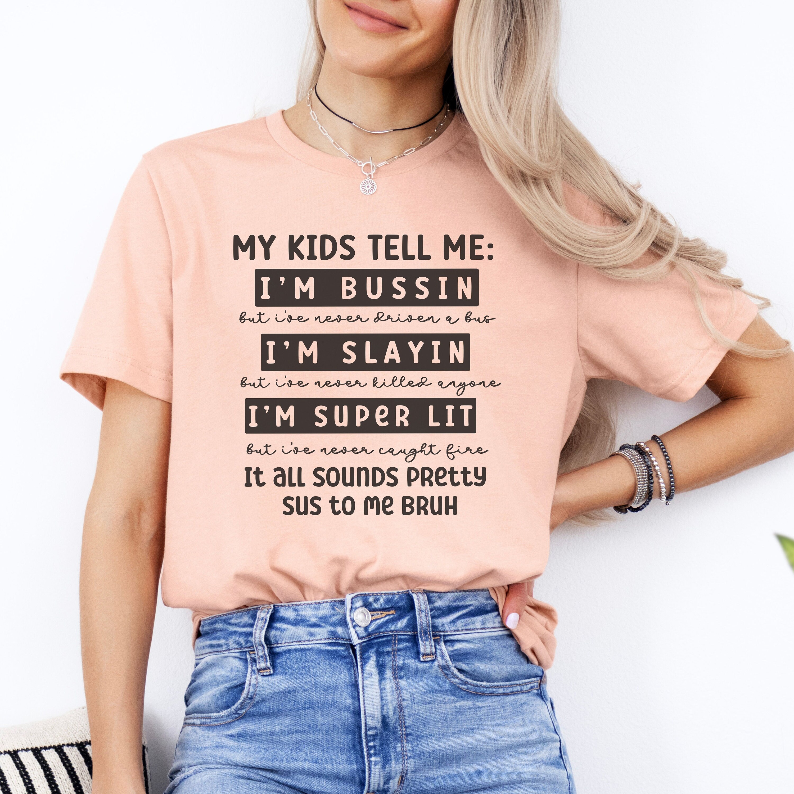 Funny Mom Shirts Stay at Home Mom Gift Saying Women
