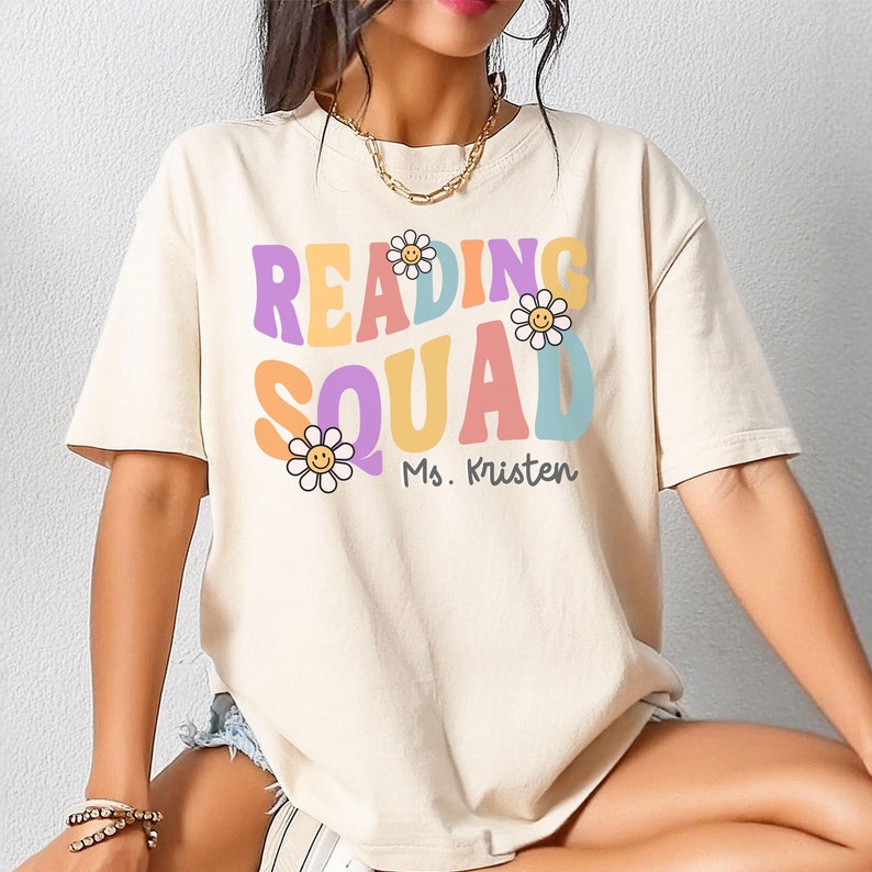 School reading specialist shirt, Reading teacher tee, Reading team shirts, Reading intervention group shirts, Raeding squad tee, Cute retro school reading aide shirt