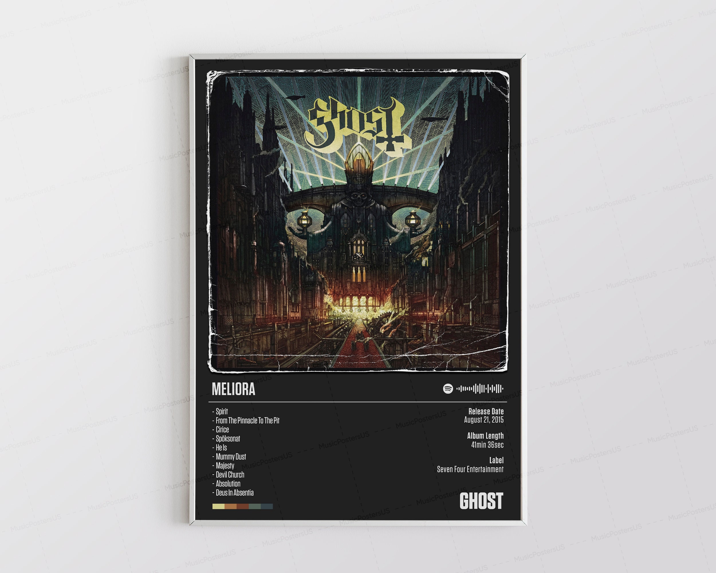 Discover Ghost Posters, Meliora Poster, Album Cover Poster, Ghost BC Poster