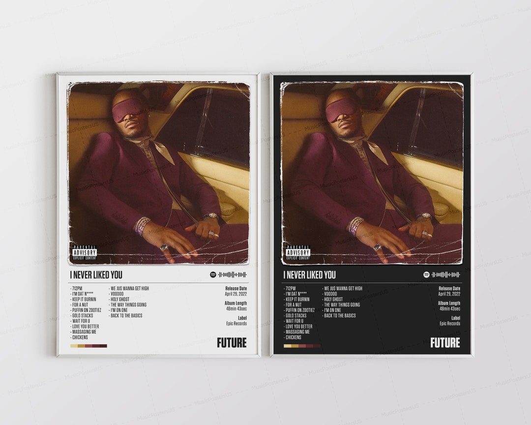 Future Posters / I Never Liked You Poster / I Never Liked You Etsy