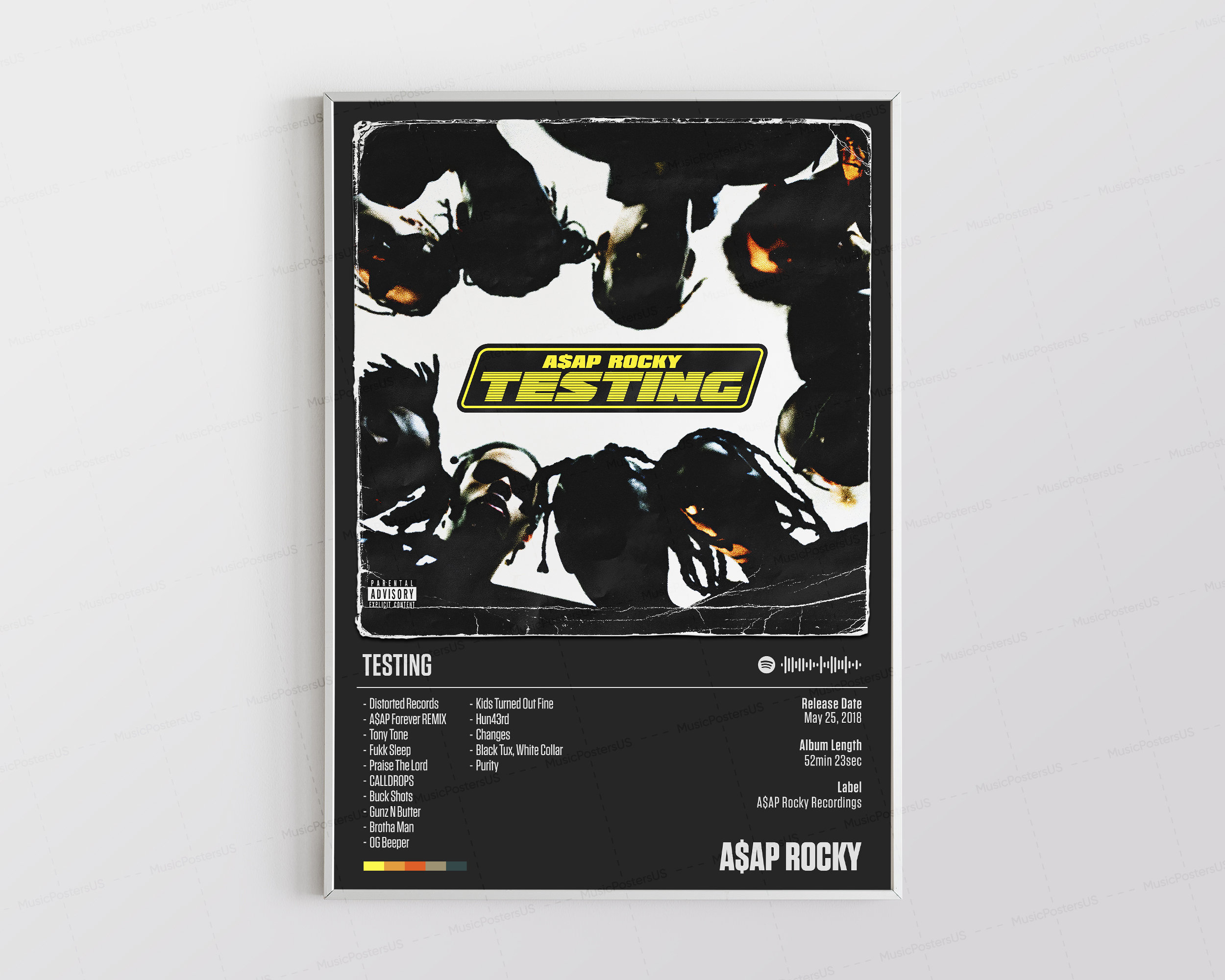 ASAP Rocky Posters / Testing Poster / Album Cover Poster / Etsy