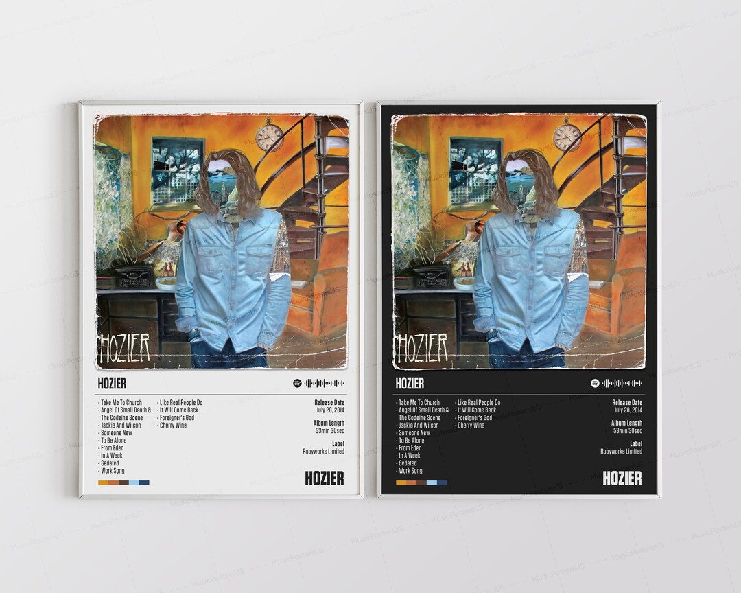 Hozier Posters / Hozier Poster Tracklist Album Cover Poster Etsy