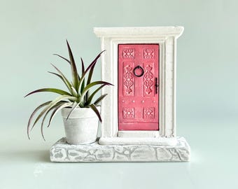 Fairycore Air Plant Holder | Handmade Cement Fairy Princess Decor | Whimsical Bookshelf Decor Accessory