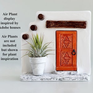Air Plant Holder/Stand,Air Plant Display,Plant Decor,Plant Stand,Whimsical Plant Decor,Housewarming Gift,Plant Lover Gift,Handmade Gift Sunset orange