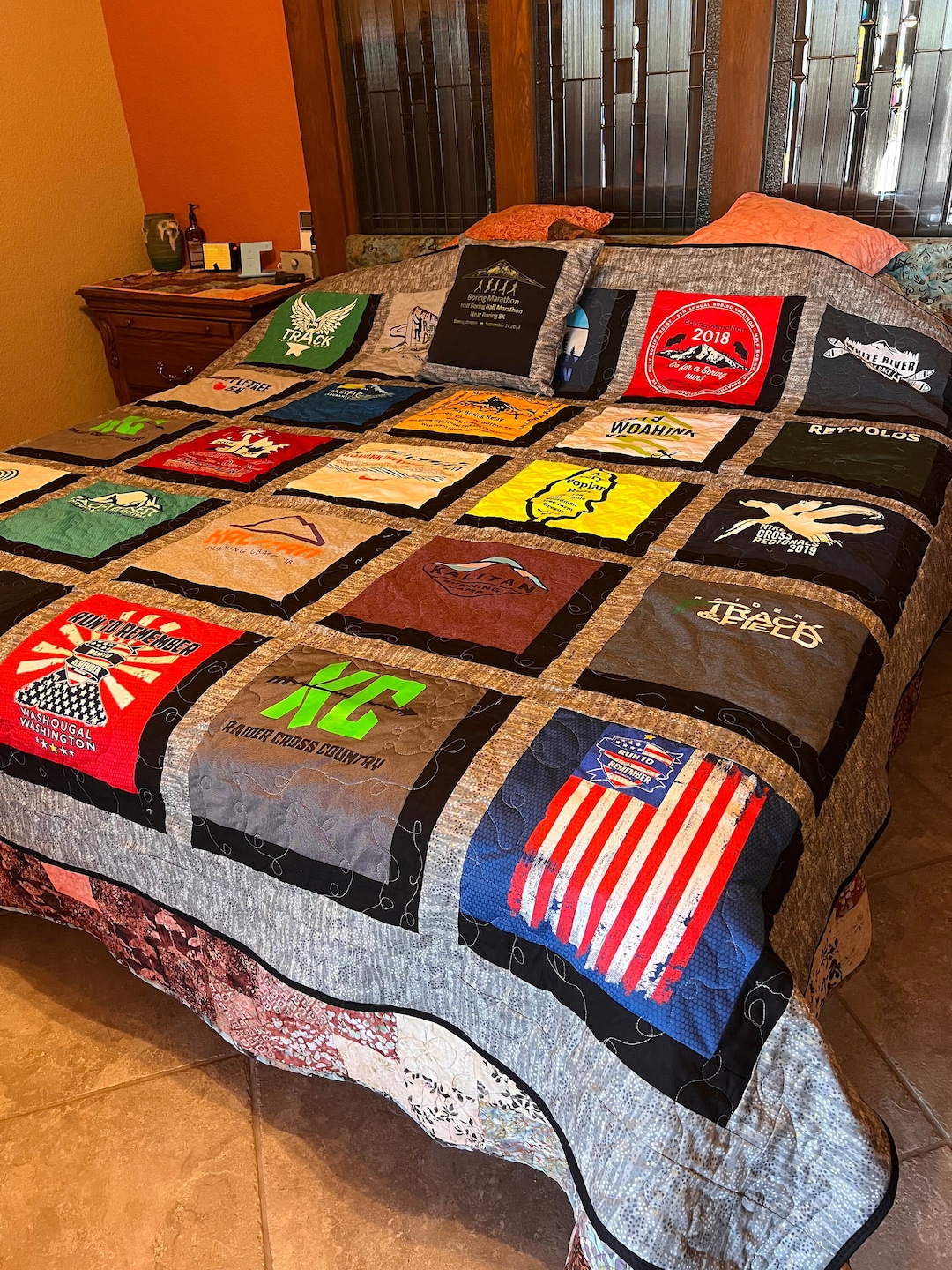 Custom Tshirt Quilts for Every Holiday and Occasion example Photo Etsy