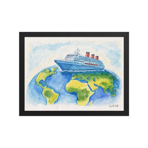 Quadro Aquarela Cruzeiro – Impressão Artística com Moldura