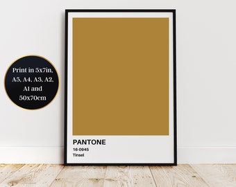 Tinsel Print at Home Wall Art - Aspirational Decor for a Touch of Sophistication"