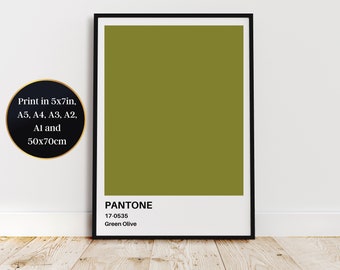 Green Olive Print at Home Wall Art - Aspirational Decor for a Touch of Sophistication