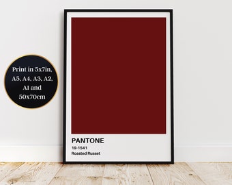Roasted Russet Print at Home Wall Art - Aspirational Decor for a Touch of Sophistication