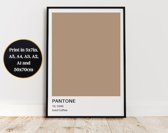 Iced Coffee Print at Home Wall Art - Aspirational Decor for a Touch of Sophistication