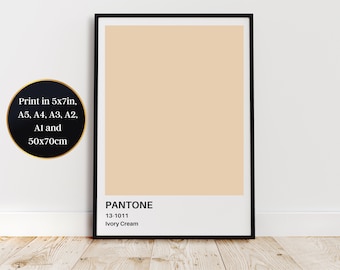 Ivory Cream Print at Home Wall Art - Aspirational Decor for a Touch of Sophistication