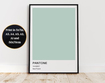 Sea Foam Print at Home Wall Art - Aspirational Decor for a Touch of Sophistication