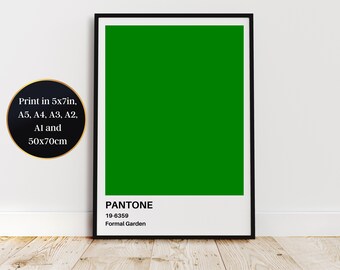 Formal Garden Pantone Print at Home Wall Art - Aspirational Decor for a Touch of Sophistication