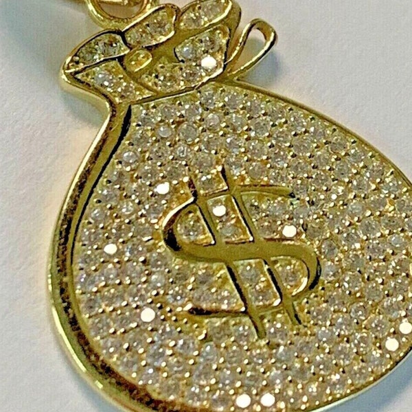 Second Hand 9ct Yellow Gold Crucifix Cross Pendant & 18 Inch Trace
