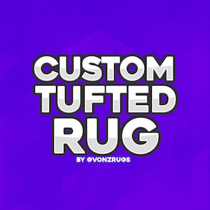 Individueller getufteter Teppich | Benutzerdefinierte Größe | Anime Teppich | Logo Teppich | Charakter Teppich | Text Teppich