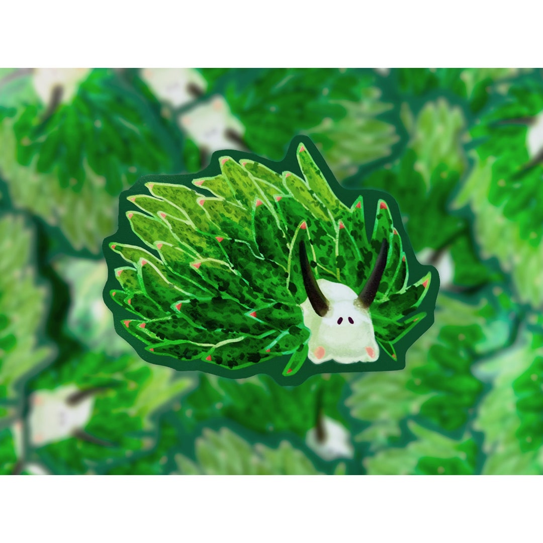 Leafy Sheep Sea Slug | Vinyl Sticker - Etsy