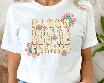 Pflanzenliebhaber Shirt, positives Zitat Shirt, glückliche Pflanze Shirt, Geschenk für Pflanzenliebhaber, Geschenk für sie, Pflanze Mutter Geschenk, psychische Gesundheit Shirt