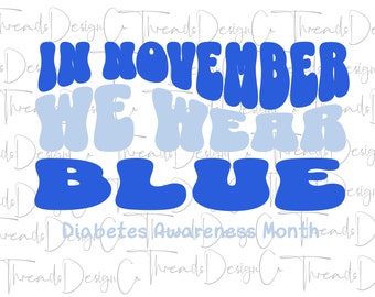Diabetes Awareness Ribbon PNG, Typ 1 Diabetes SVG, Diabetes Monat SVG, Diabetes Shirt, Diabetes Aufkleber Designs, t1d Regenbogen svg