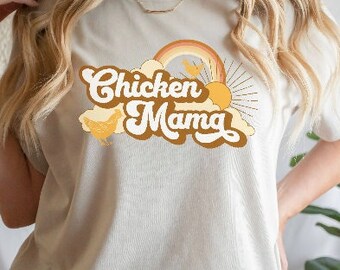 Huhn Mama Retro Shirt, Geschenk für Huhn Mama, Geschenk vom Bauernhof, Tierliebhaber, Huhn Mama Geschenk für Huhn Liebhaber, Huhn Shirt