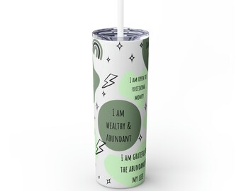 Skinny Becher mit Strohhalm, 20oz