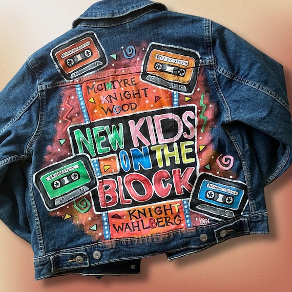 Custom Painted Denim Jacket: 90s Boy Band Fan Art, Send Your Denim