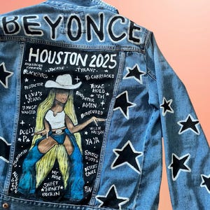 Giacca ispirata a Beyoncé • Invia una giacca • Outfit del tour Cowboy Carter • Giacca da concerto • Moda country • Stile cowgirl • Stile Houston Texas