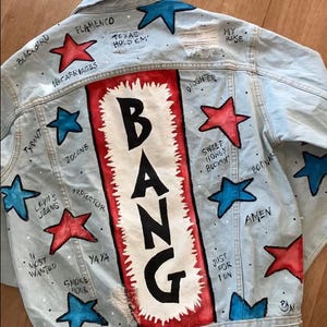ビヨンセ BANG BANNER ジャケット • ジャケットを送る • カウボーイ・カーター ツアー衣装 • コンサートジャケット • カントリーファッション • カウガールスタイル • カントリーミュージック