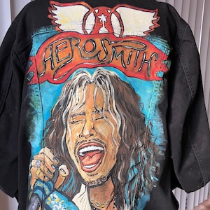 Rock n Roll Concert Jacket • Send a Jacket • Steve Tyler • Aerosmith • Custom Concert Jacket • Rocker Girl Style • Concert Outfit Music Fan