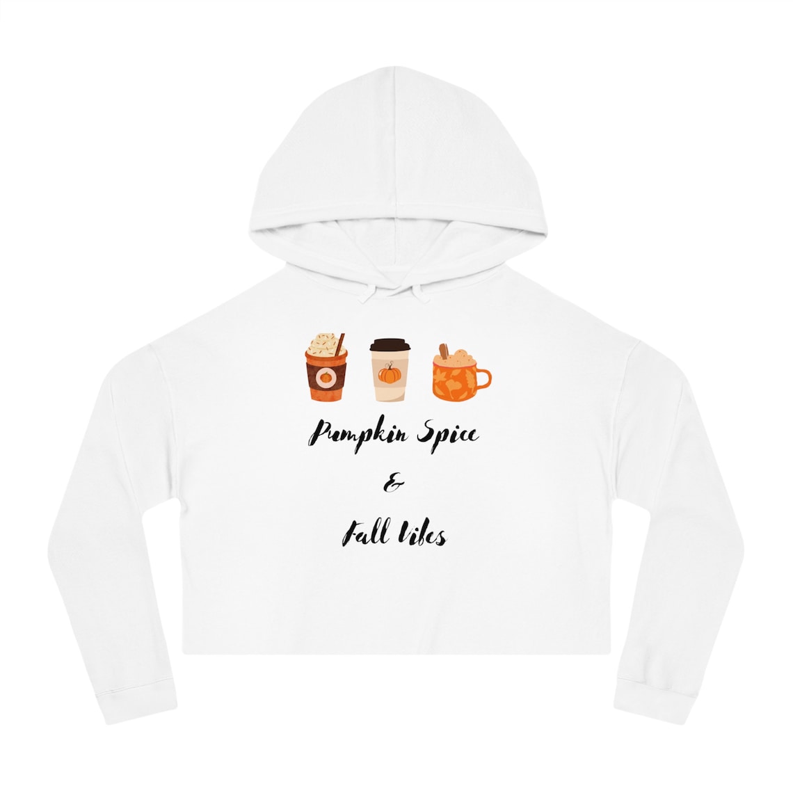 Womens Cropped Hooded Sweatshirt Etsy