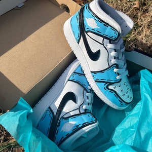 Cartoon Custom Painted Air Jordans - Unique Handpainted Sneakers - Made to Order - Colors Customizable - Streetwear Fashion