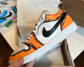 Cartoon Custom Painted Air Jordans - Unique Handpainted  display picture 1