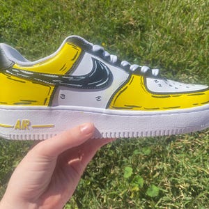 Cartoon Air Force Ones - Einzigartige, Handbemalte Sneakers - Auf Bestellung - Farben Anpassbar - Streetwear Fashion