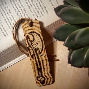 Original Handmade wooden bookmark