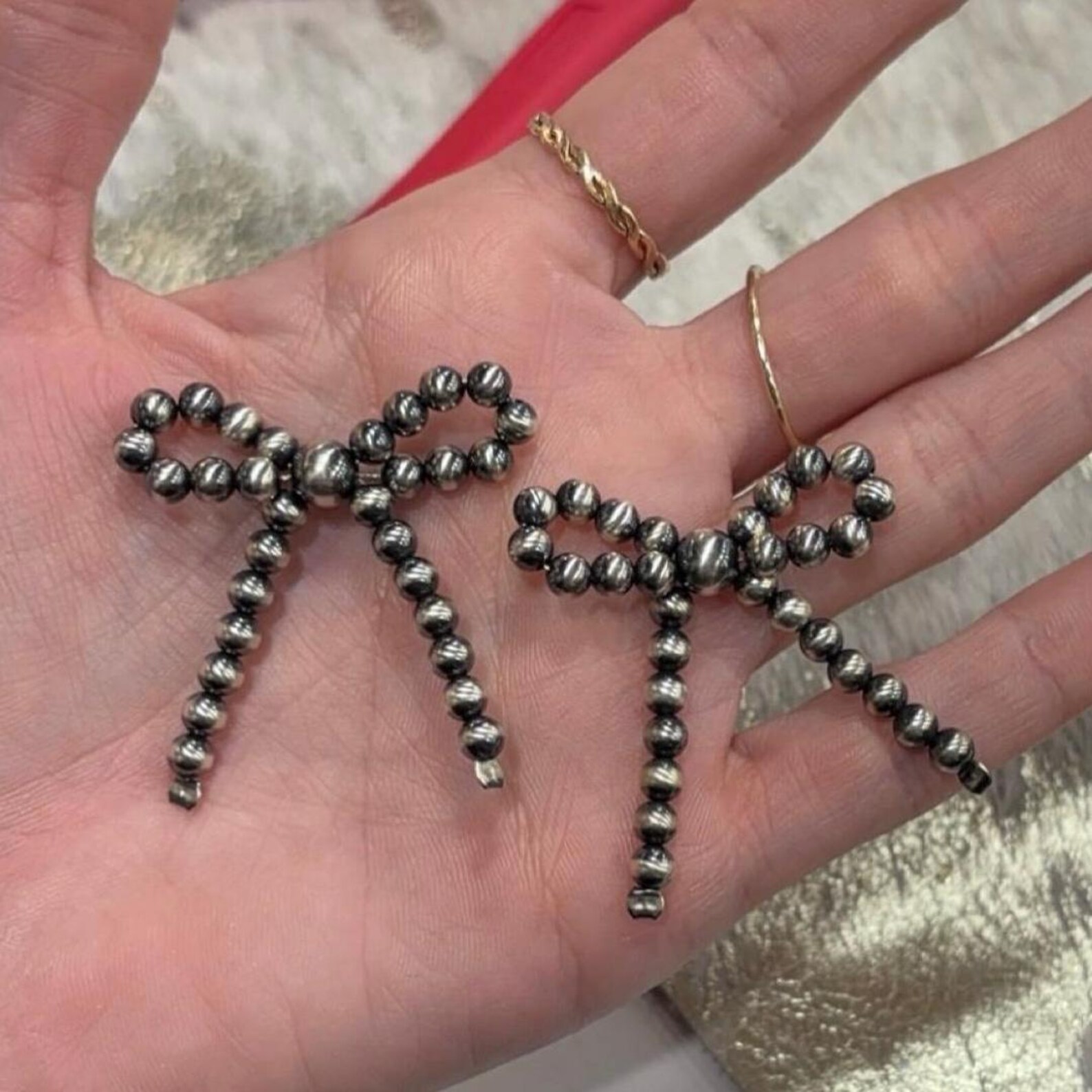 Western Navajo Bead Bow Necklace