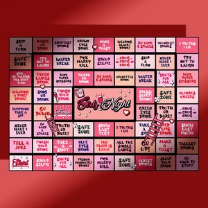 Drinking Board Game, Printable Drinking Board Game, Girls Night Drinking Game, Girls Drinking Game, Digital Drinking Game, Instant Download