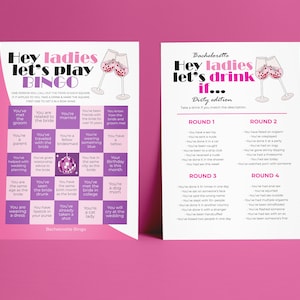 Bachelorette Party Games Printable, Bachelorette Bingo, Bachelorette Drink If, Bachelorette Party, Adult Party Games, Instant Download Games
