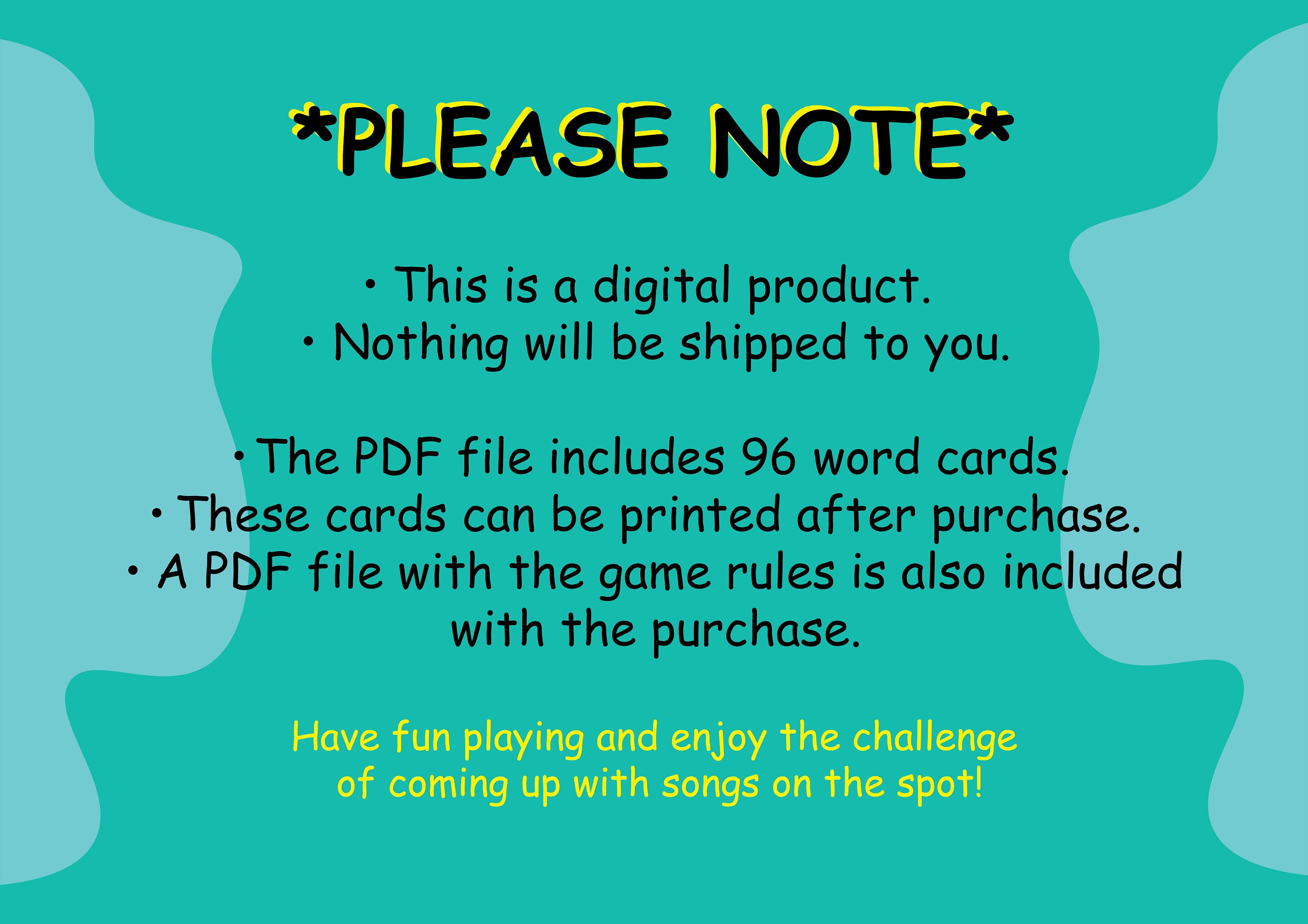 Drinking Card Game, Printable Party Game, Printable Drinking Game