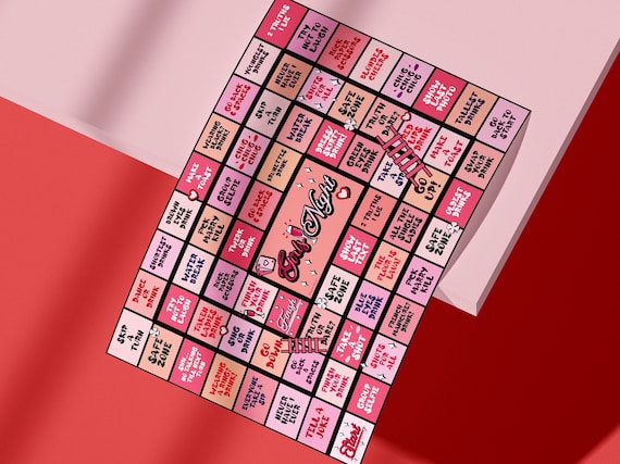 Drinking Board Game, Printable Drinking Board Game, Girls Night Drinking Game, Girls Drinking Game, Digital Drinking Game, Instant Download