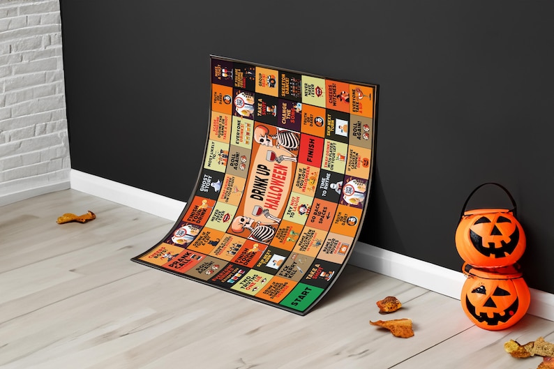 Halloween Drinking Game, Halloween Printable Board Game, Halloween Party Games, Halloween Games for Adults, Halloween Printable Activities