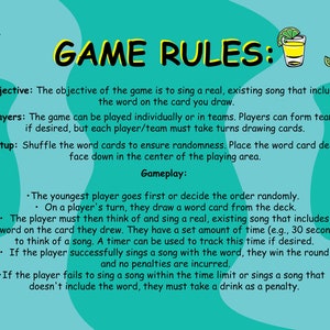 Drinking Card Game Printable Party Game Printable Drinking Game Drinking Card Game Printable Party Game Printable Drinking Game