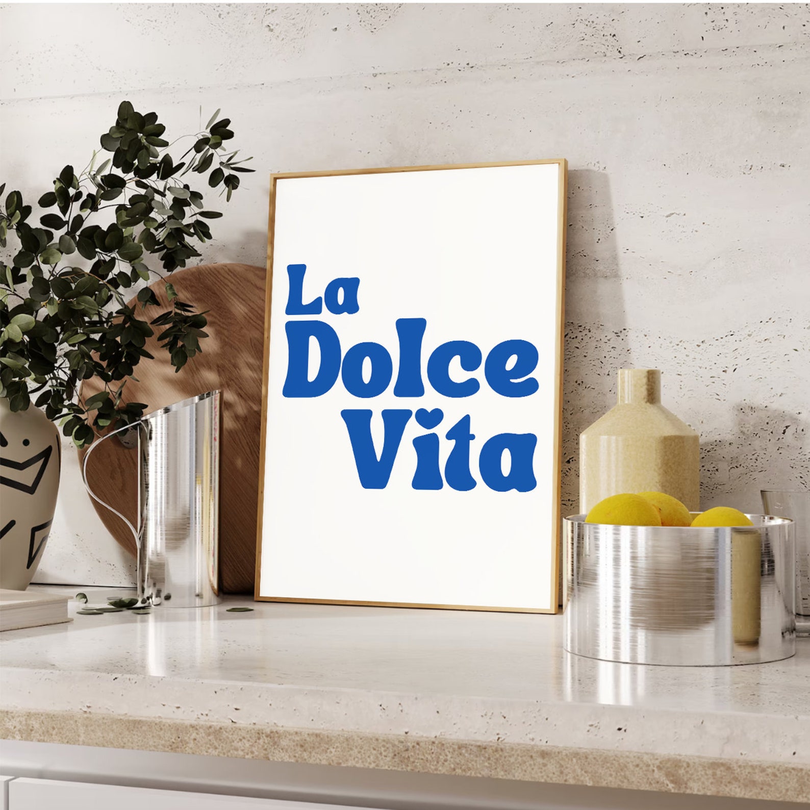 La Dolce Vita Wall Art Posters and Prints Italy Wall Decor Kitchen Art ...
