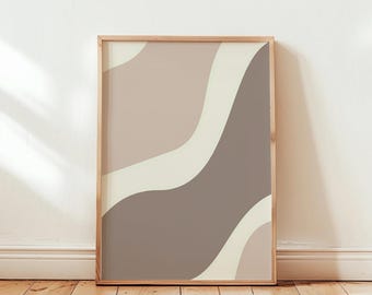 Boho Wall Art | Scandi Art | Mid Century Prints | Abstract Art | Digital Art | Boho Home Decor | Neutral Wall Art Prints