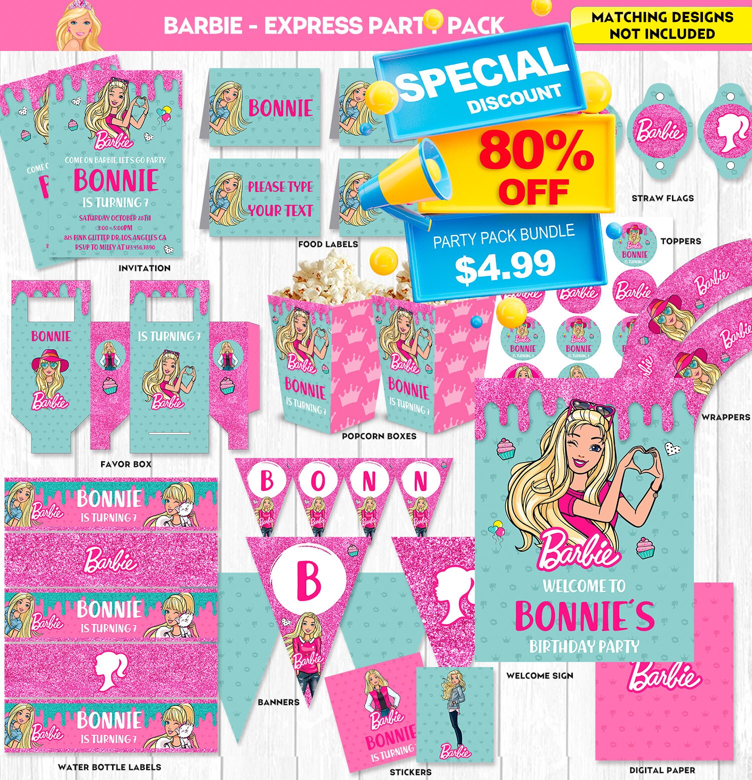 Doll Chip Bag Doll Party Doll Decoration Hot Pink Fashion Doll Princess