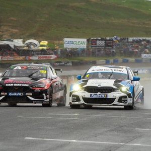 Daniel Lloyd Cupra Leon And Colin Turkington Team BMW Knockhill Racing Circuit 2023| Digital Print