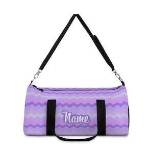 Backpack, bag, books, clothes, weekend, school supplies, pencils, pens, iPad, laptop, computer, cosmetics, lipstick, brushes, organize, gift, personalized  name, women, men, female, wavy, waves, fun, cute, blues, pinks, purples