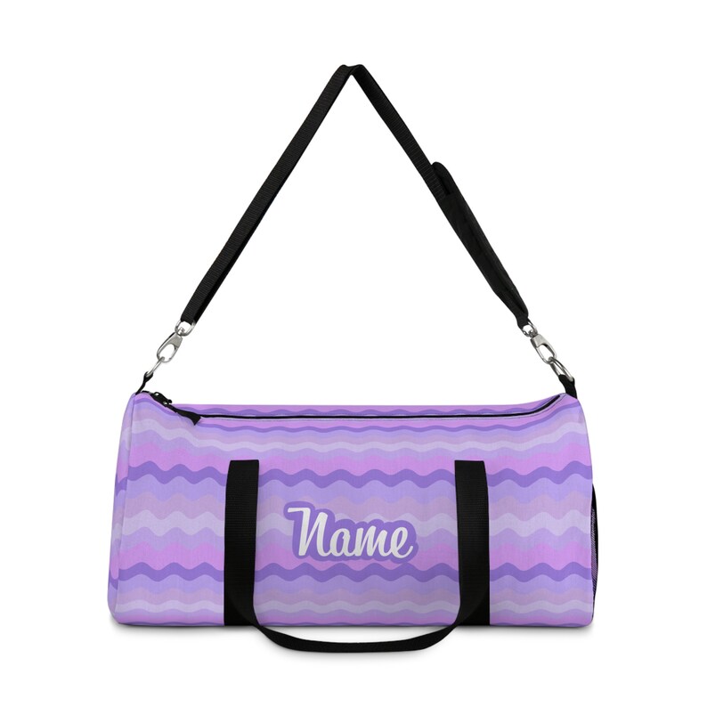 Backpack, bag, books, clothes, weekend, school supplies, pencils, pens, iPad, laptop, computer, cosmetics, lipstick, brushes, organize, gift, personalized  name, women, men, female, wavy, waves, fun, cute, blues, pinks, purples